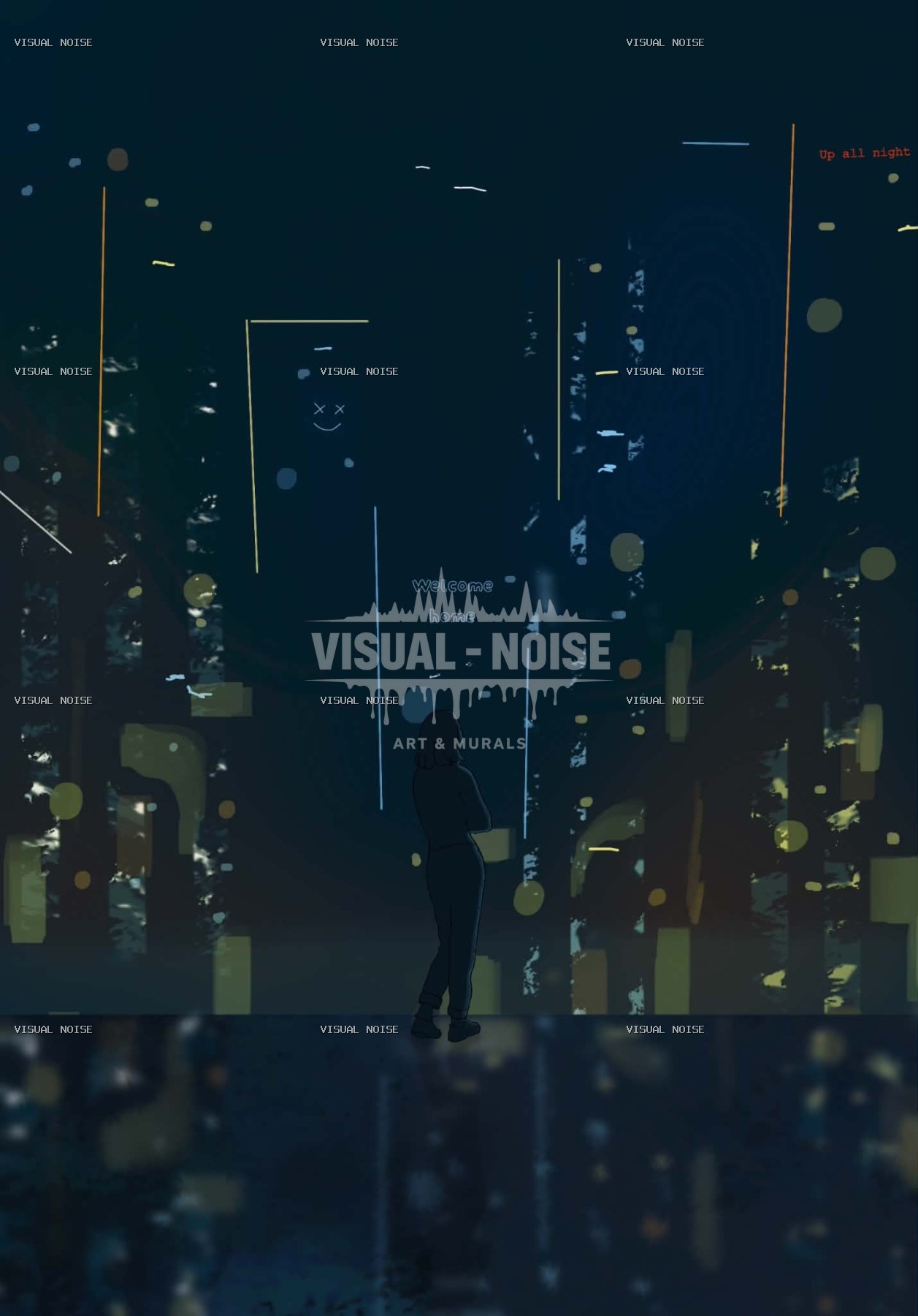 Up All Night — Visual Noise artwork